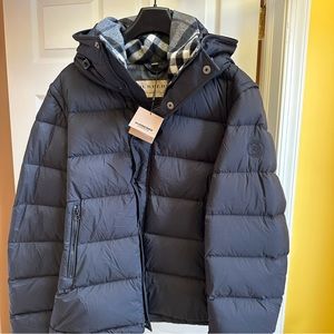 Men’s Burberry Hooded Puffer Jacket